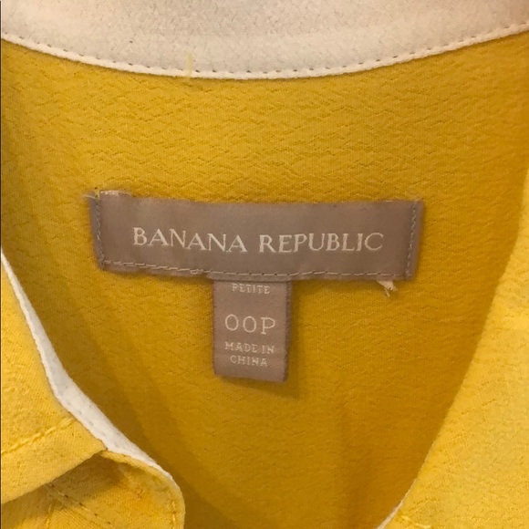 EUC Banana Republic drawstring dress in yellow - Picture 3 of 4